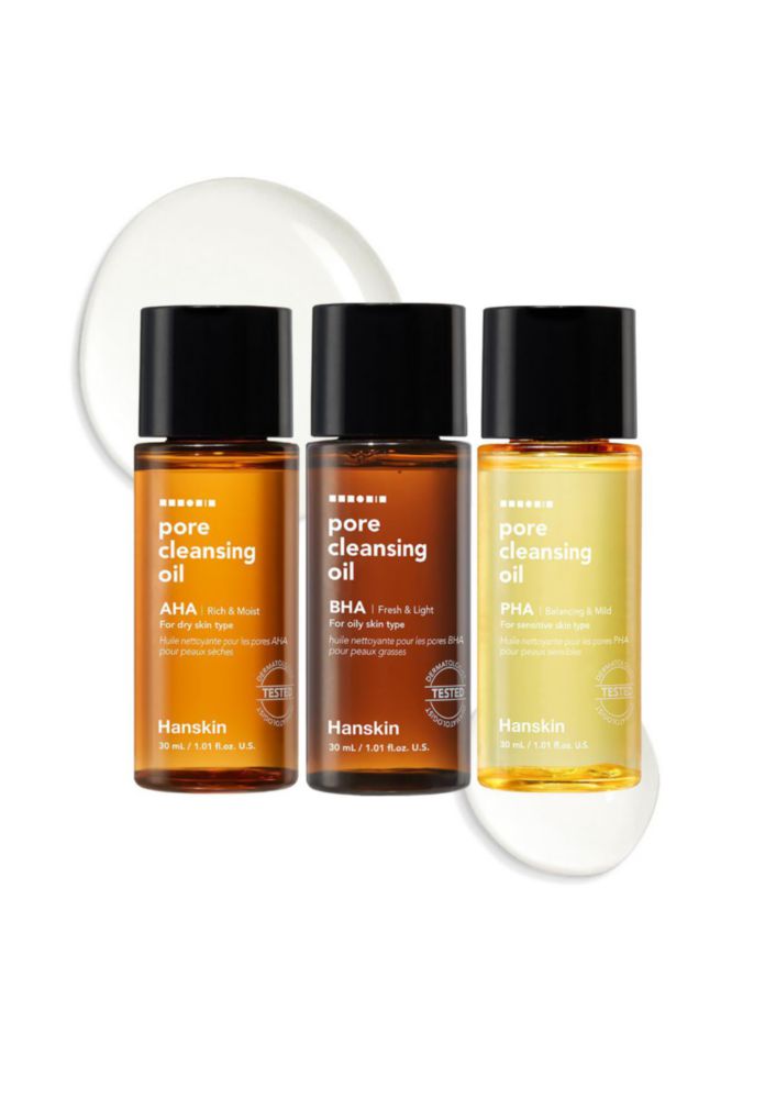 Set desmaquillante Hanskin PHA/BHA/AHA aceite limpiador de poros
