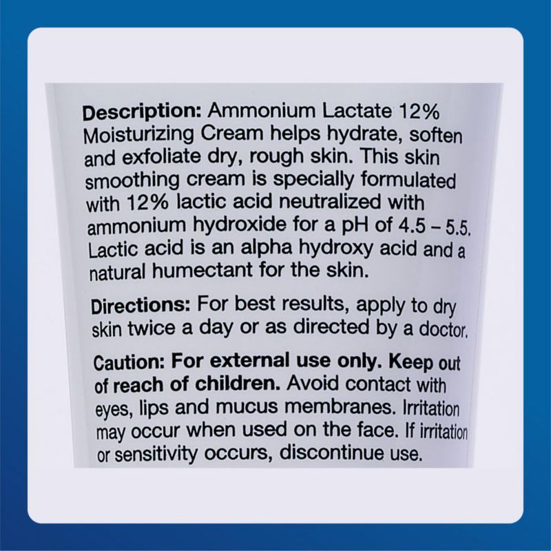Crema hidratante con lactato de amonio mayor 12% 140 ml (paquete de 2)