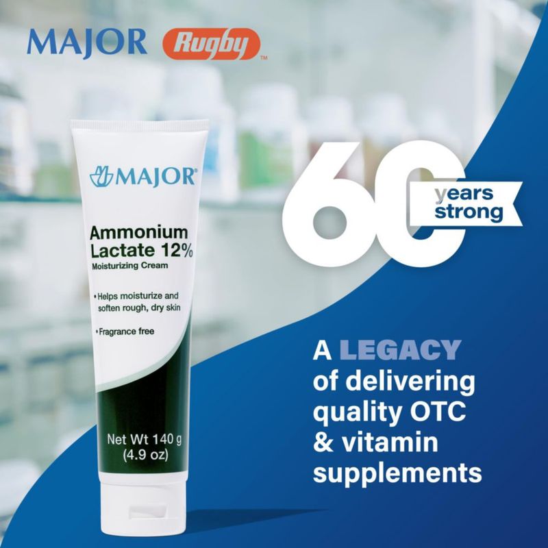 Crema hidratante con lactato de amonio mayor 12% 140 ml (paquete de 2)