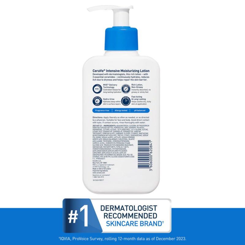Loción corporal CeraVe Hidratante Intensiva para Piel Seca 473 ml
