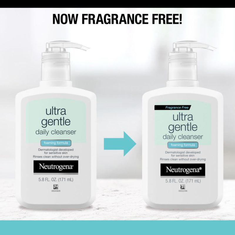 Limpiador Neutrogena Ultra Suave espumoso 170 ml para piel sensible