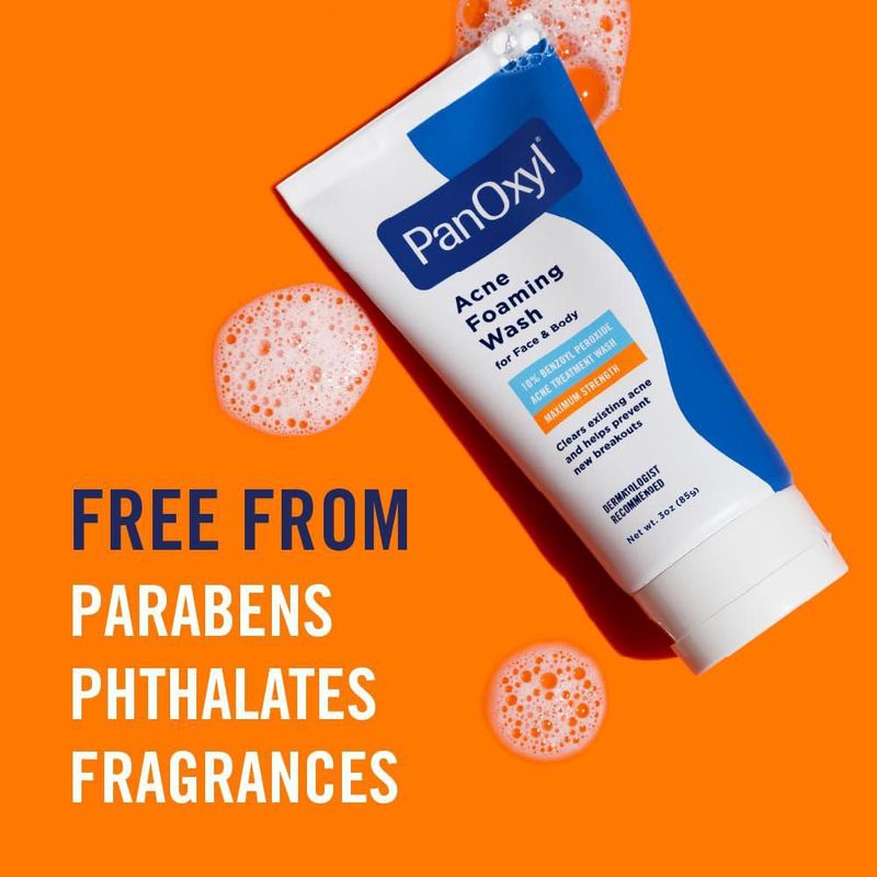 Limpiador facial PanOxyl Acne Foaming con peróxido de benzoilo 10% 90 ml