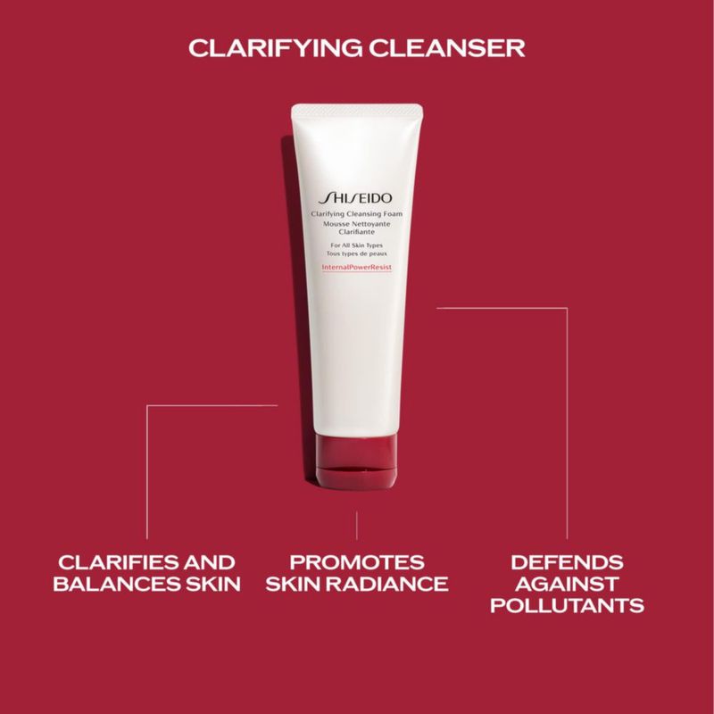 Espuma limpiadora Shiseido Clarifying 125ml para todo tipo de piel