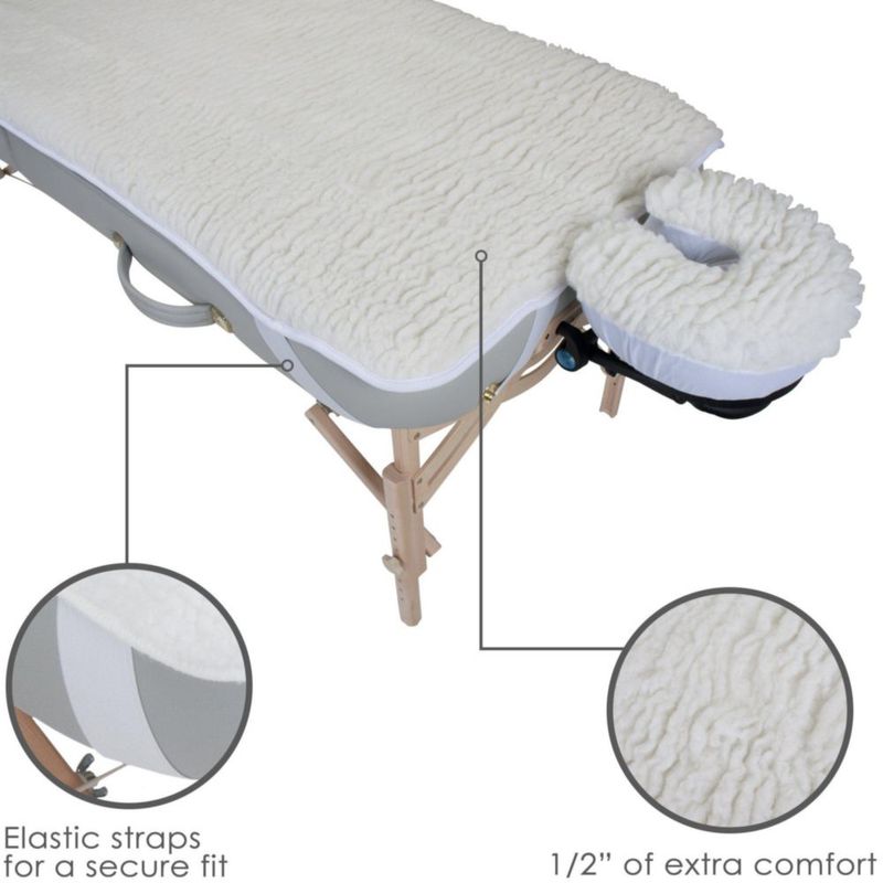 Almohadillas de forro polar para mesa de masaje EARTHLITE Supreme Comfort
