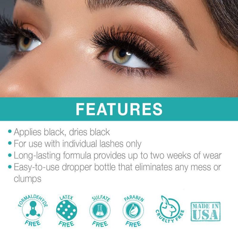 Adhesivo para pestañas DUO Individual Dark 7 ml paquete de 2