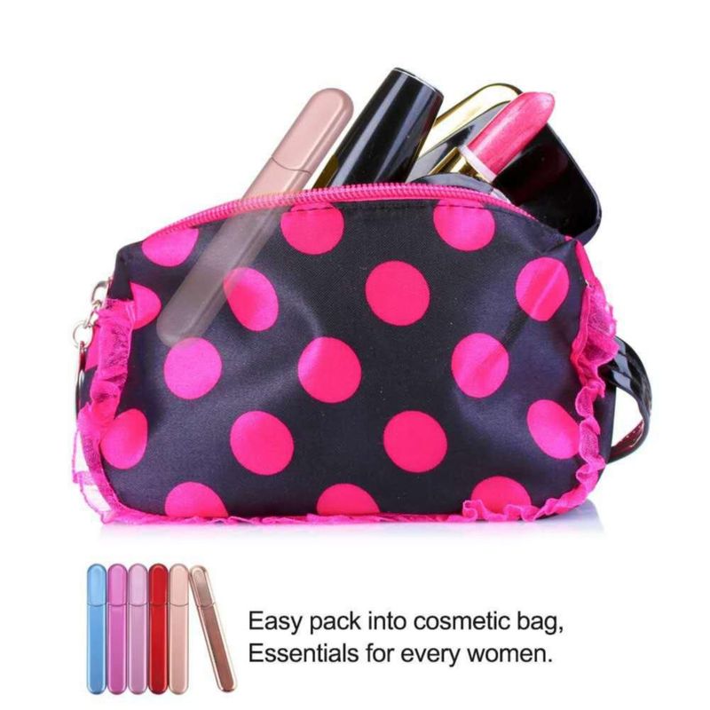 Lima de uñas de vidrio SixVector Premium Crystal Diamond con estuche