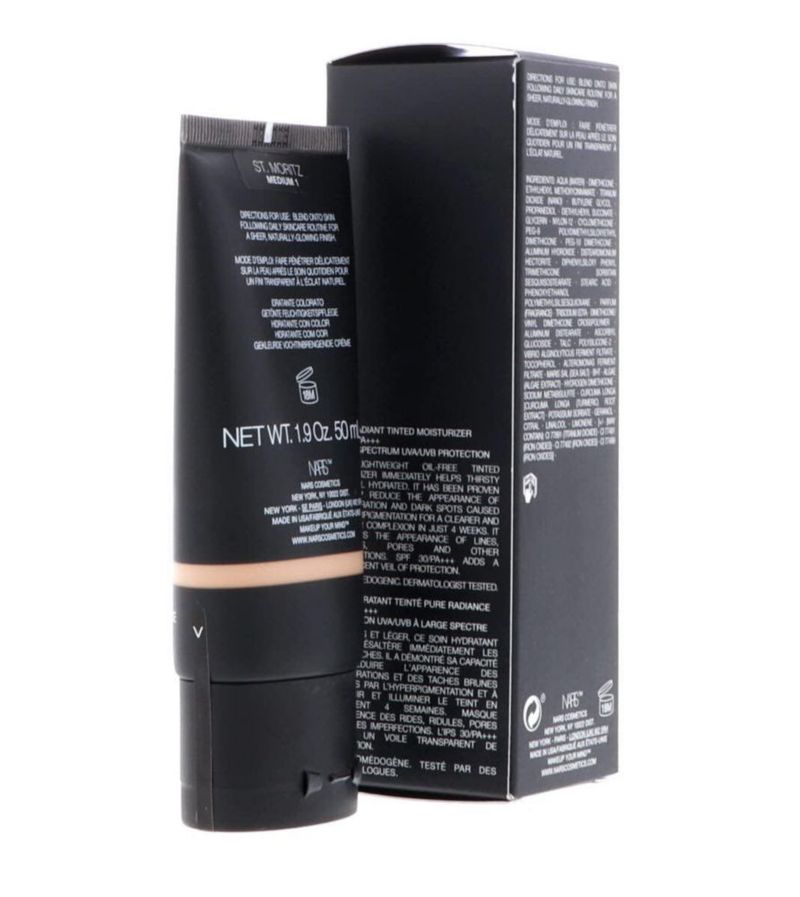 Crema hidratante con color NARS Pure Radiant SPF 30 St. Moritz 50 ml