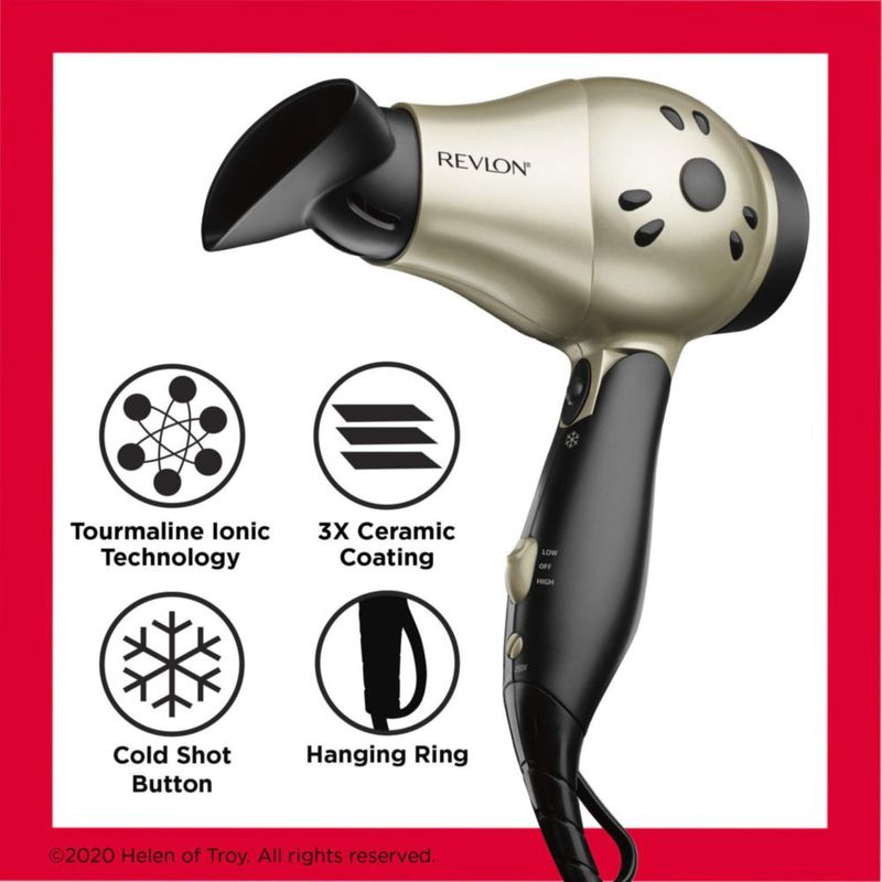 Secador de pelo REVLON Compact con mango plegable 1875W para viajes