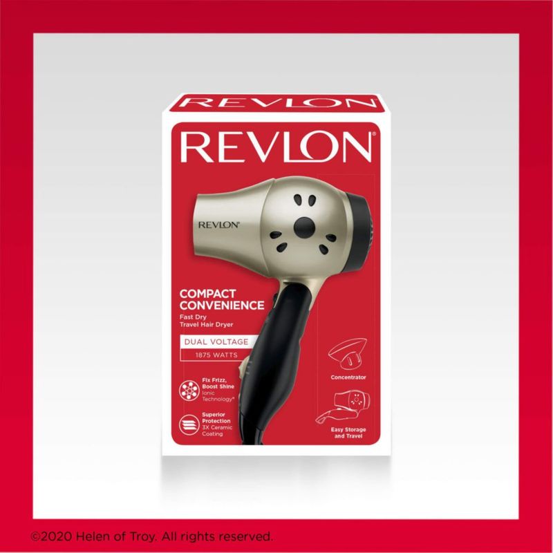 Secador de pelo REVLON Compact con mango plegable 1875W para viajes