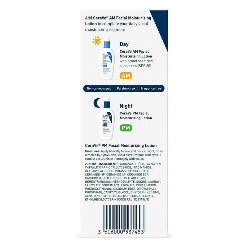 Loción hidratante CeraVe PM Night Cream 90 ml con ácido hialurónico
