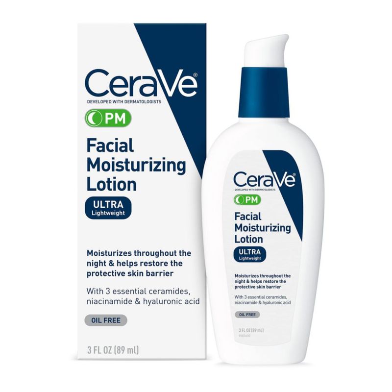 Loción hidratante CeraVe PM Night Cream 90 ml con ácido hialurónico