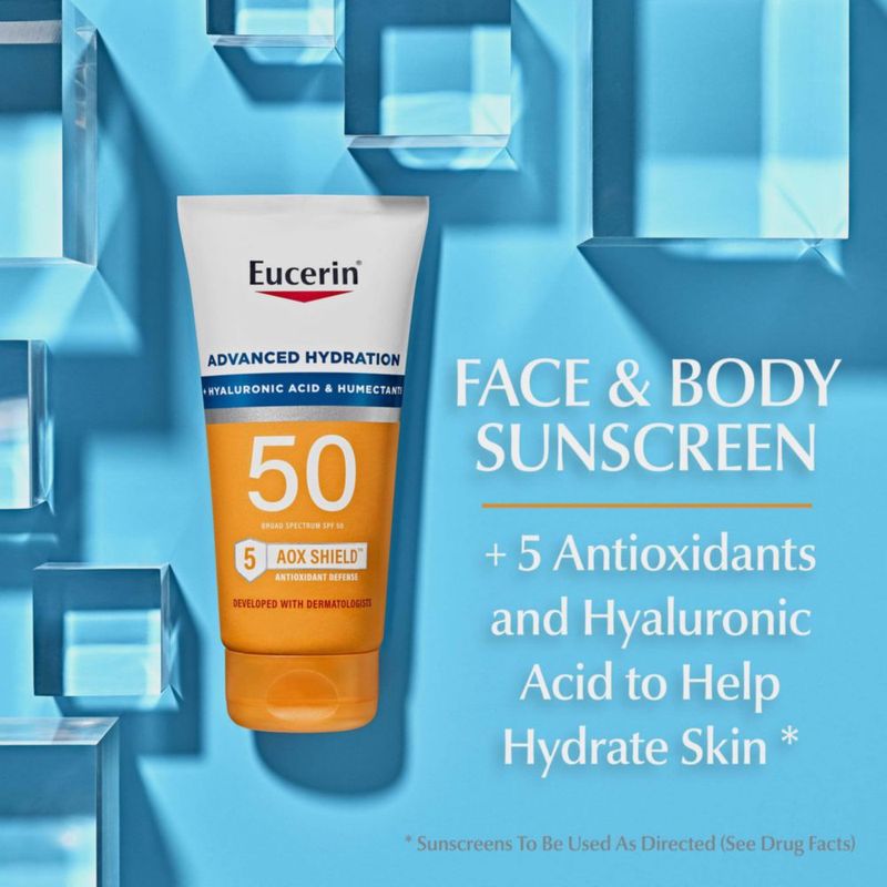 Loción de protección solar Eucerin Sun Advanced Hydration SPF 50 150 ml