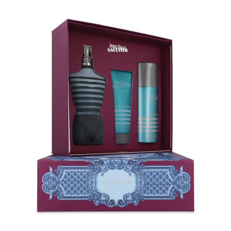 Set Jean Paul Gaultier Le Male 3pzs 125ml Eau de Toilette/ Shower Gel 75ml/ Desodorante 150ml
