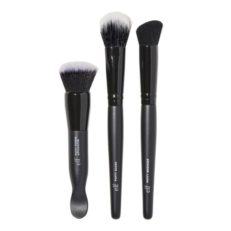 Set de brochas de maquillaje e.l.f. Putty Tools Trio para rostro