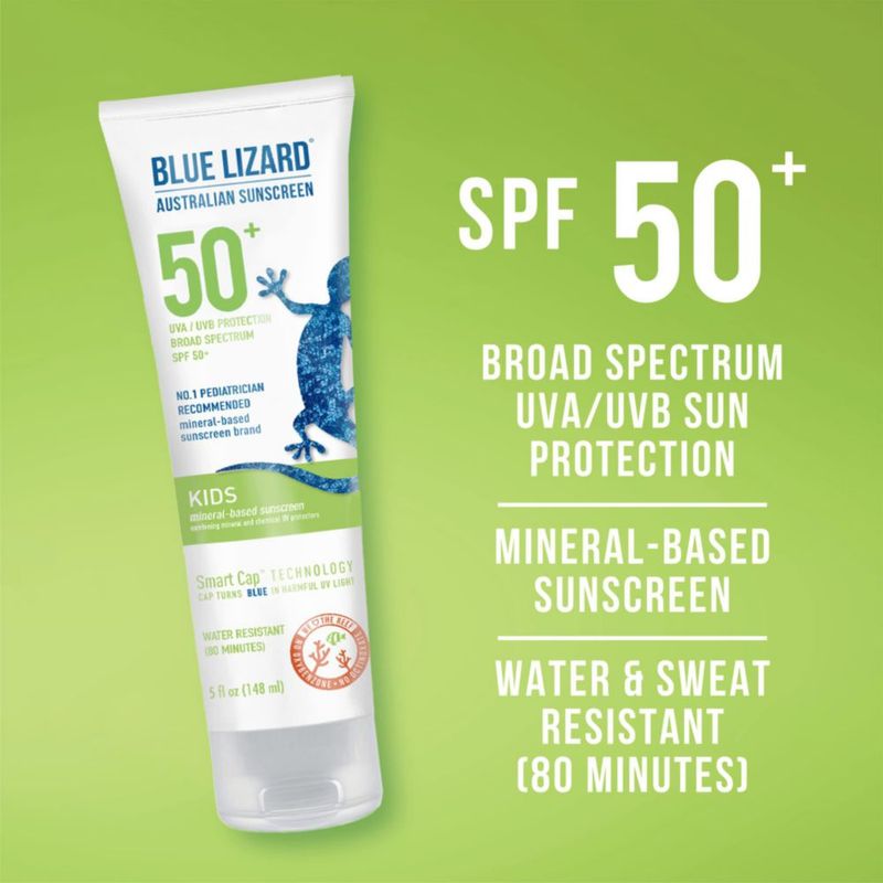 Loción de protección solar BLUE LIZARD Kids SPF 50+ tubo de 150 ml
