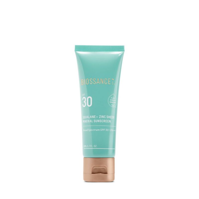 Protector solar Biossance Squalane + Zinc Sheer SPF 30 50 ml
