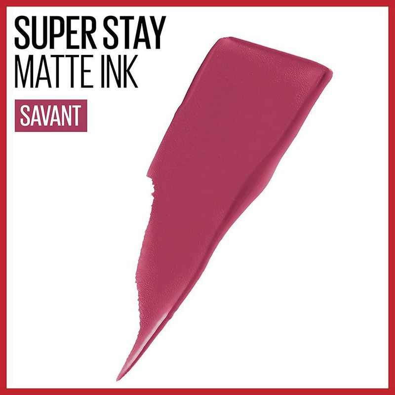 Lápiz labial líquido Maybelline Super Stay Matte Ink Savant 16H