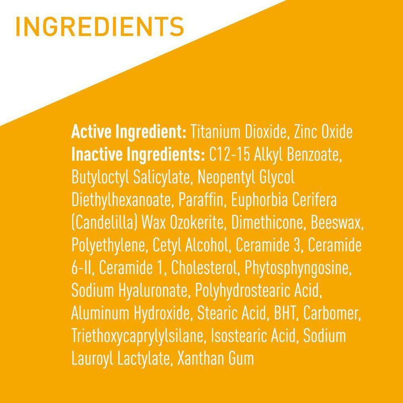 Protector solar en barra CeraVe Mineral Kids Adults SPF50 14 ml