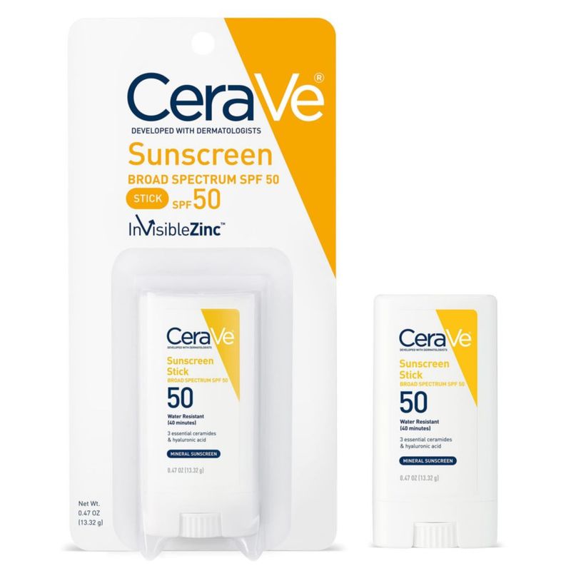 Protector solar en barra CeraVe Mineral Kids Adults SPF50 14 ml