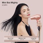 Secador de pelo de viaje LURA Mini portátil de 1200 W de doble voltaje