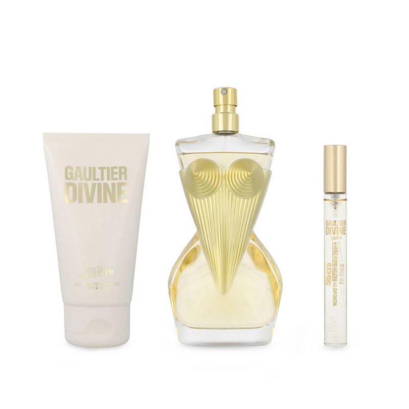 Set Jean Paul Gaultier Divine 3pzs 100ml Eau de Parfum/ Body Lotion 75ml/ 10ml Eau de Parfum