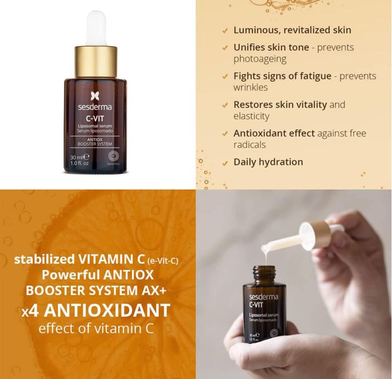 Sérum Sesderma C-Vit Liposomal 30 ml para el cuidado de la piel antioxidante