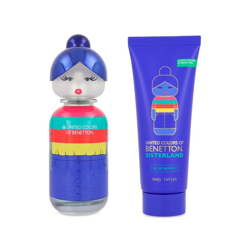 Set Benetton Sisterland Blue Neroli 2pzs 80ml Eau de Toilette/ Body Lotion 75ml