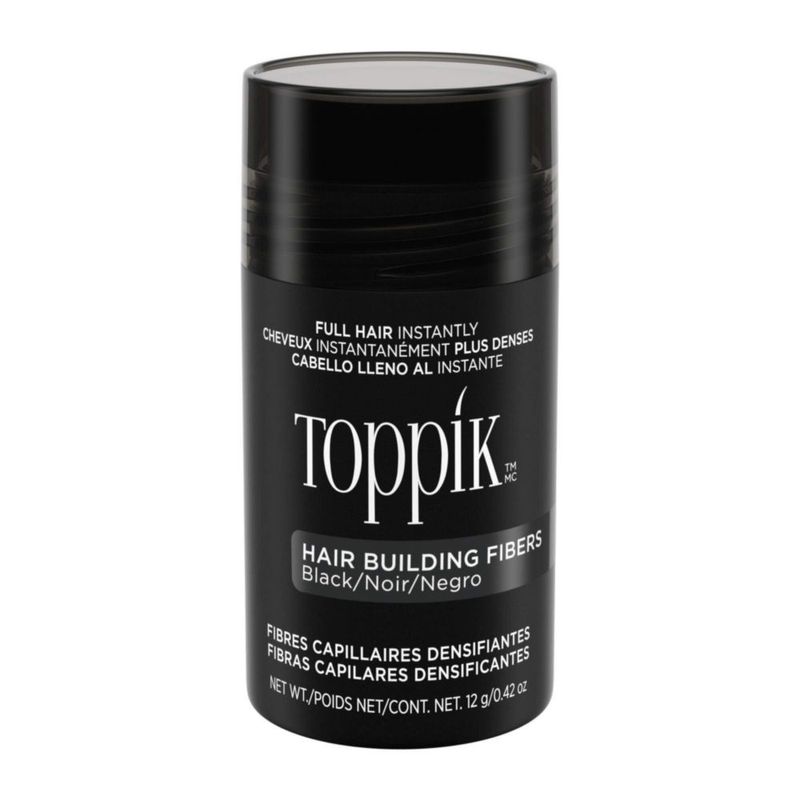 Hair Building Fibers TOPPIK Black 12 g para hombre y mujer