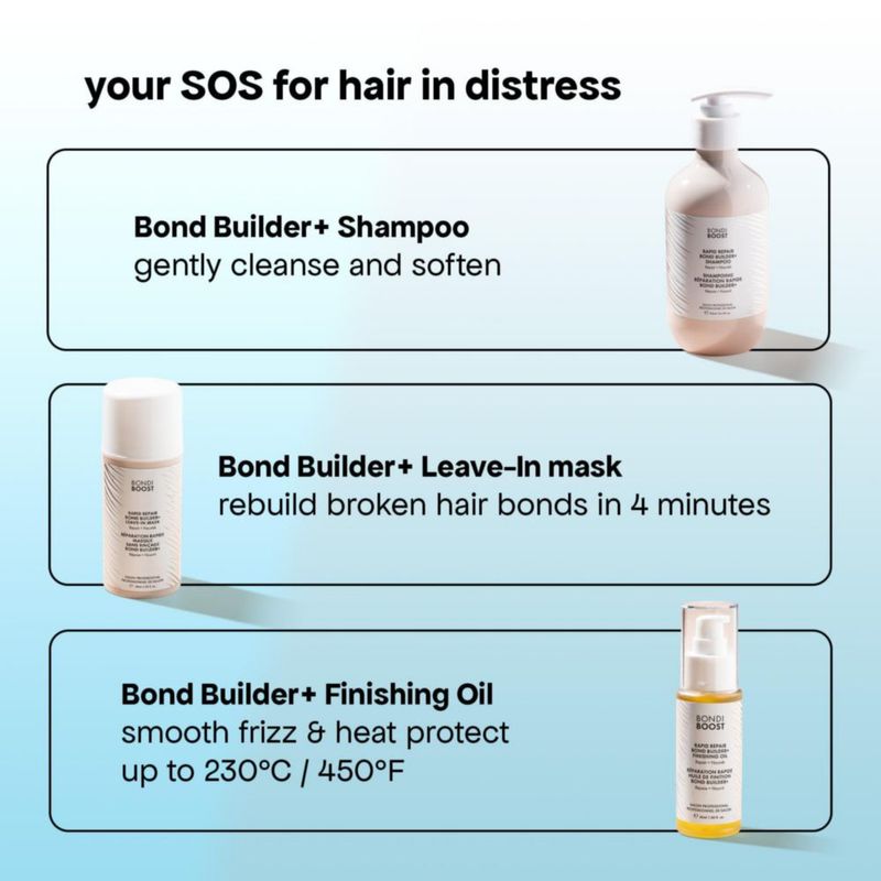 Aceite capilar BONDIBOOST Rapid Repair Bond Builder de 55 ml para cabello dañado