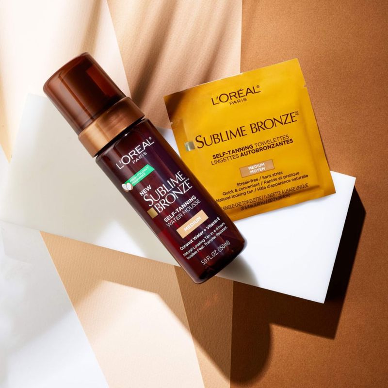 Toallitas autobronceadoras L'Oreal Paris Sublime Bronze de 6 quilates x 2