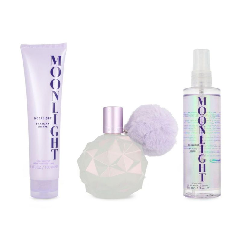Set Ariana Grande Moonlight 3pzs 100ml Eau de Parfum/ Body Souffle 100ml/ Body Mist 118ml
