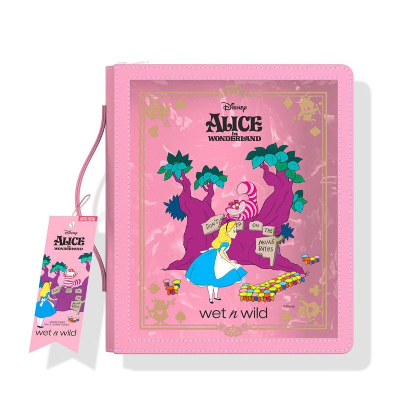 Bolsa de maquillaje wet n wild Colección Alicia en el país de las maravillas