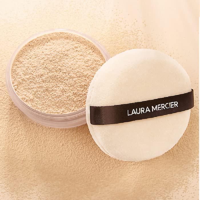 Polvera de Terciopelo Laura Mercier para Polvo Suelto 8 cm de Diámetro