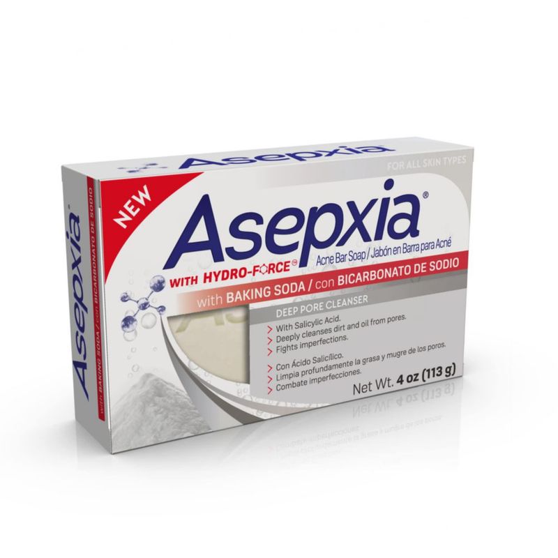 Soap Asepxia tratamiento de limpieza profunda para el acné 118 ml con bicarbonato de sodio