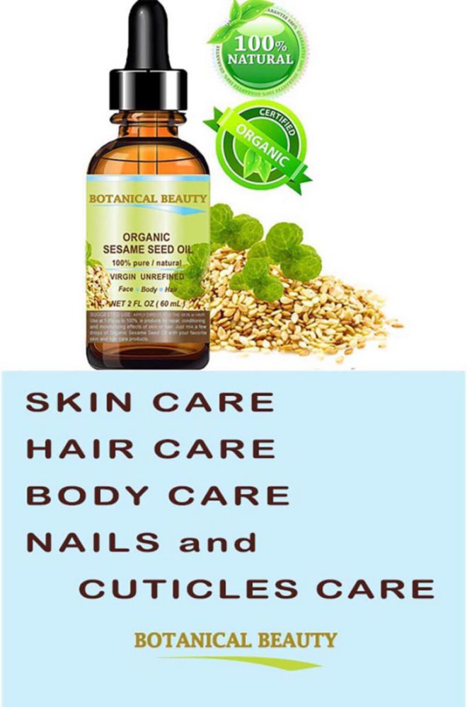 Aceite de semillas de sésamo orgánico Carrier Oil Botanical Beauty 60 ml