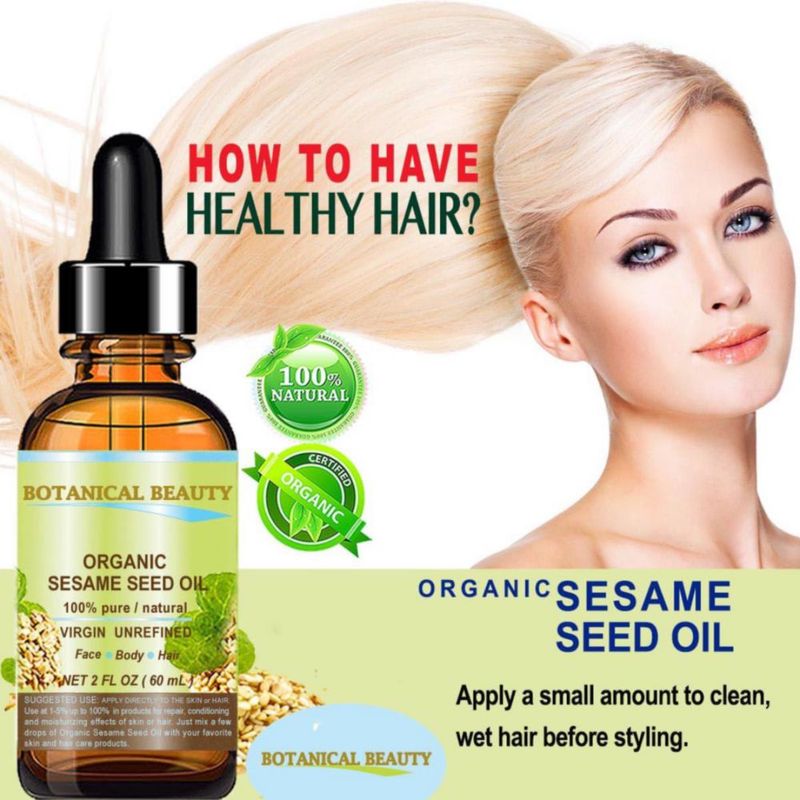 Aceite de semillas de sésamo orgánico Carrier Oil Botanical Beauty 60 ml