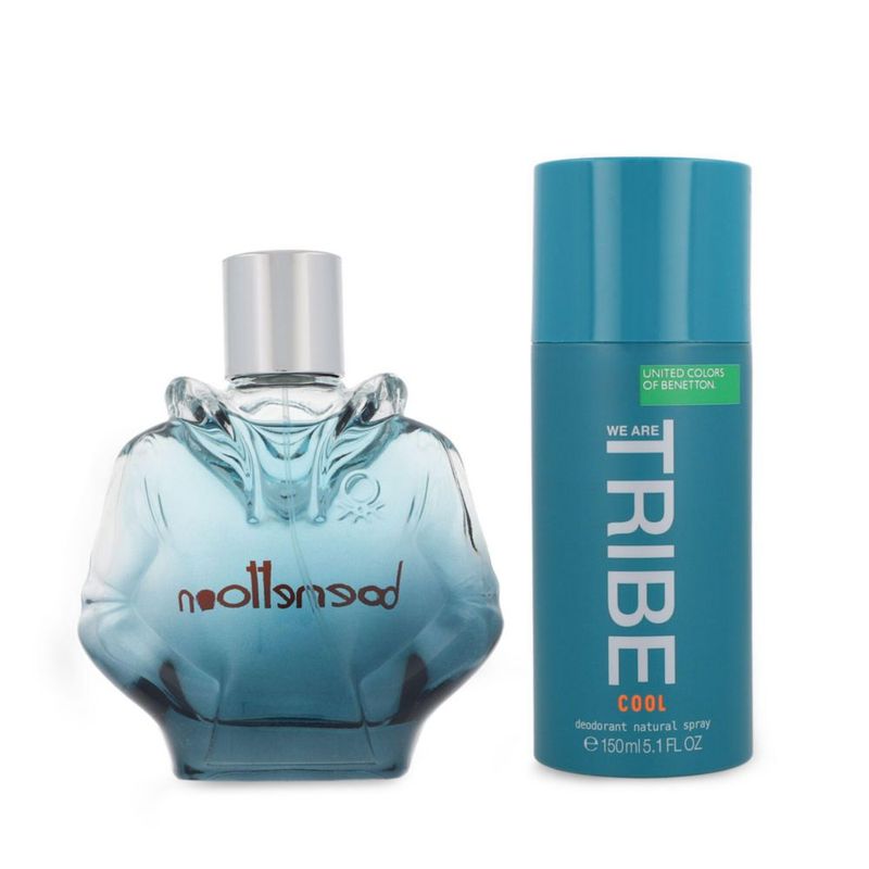 Set Benetton We Are Tribe Cool 2pzs 90ml Eau de Toilette/ Desodorante 150ml