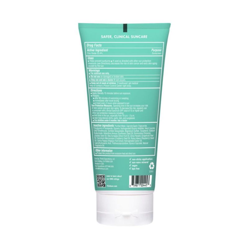 Protector solar Thinksport Kids SPF 50+ mineral 177 ml resistente al agua