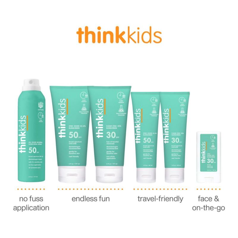 Protector solar Thinksport Kids SPF 50+ mineral 177 ml resistente al agua