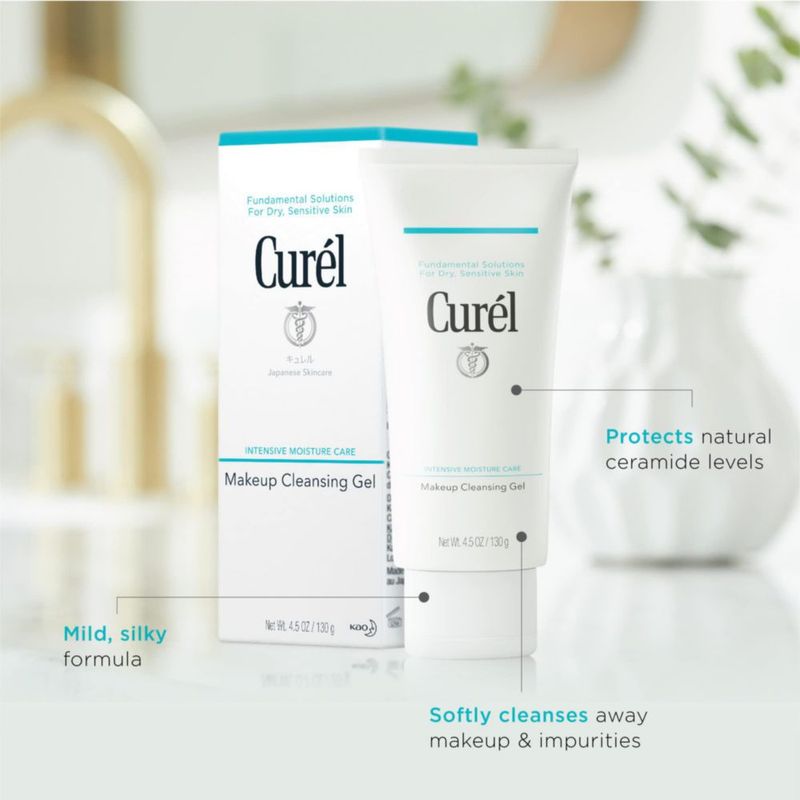Gel limpiador facial Curel Japanese Skin Care 130 ml Step 1