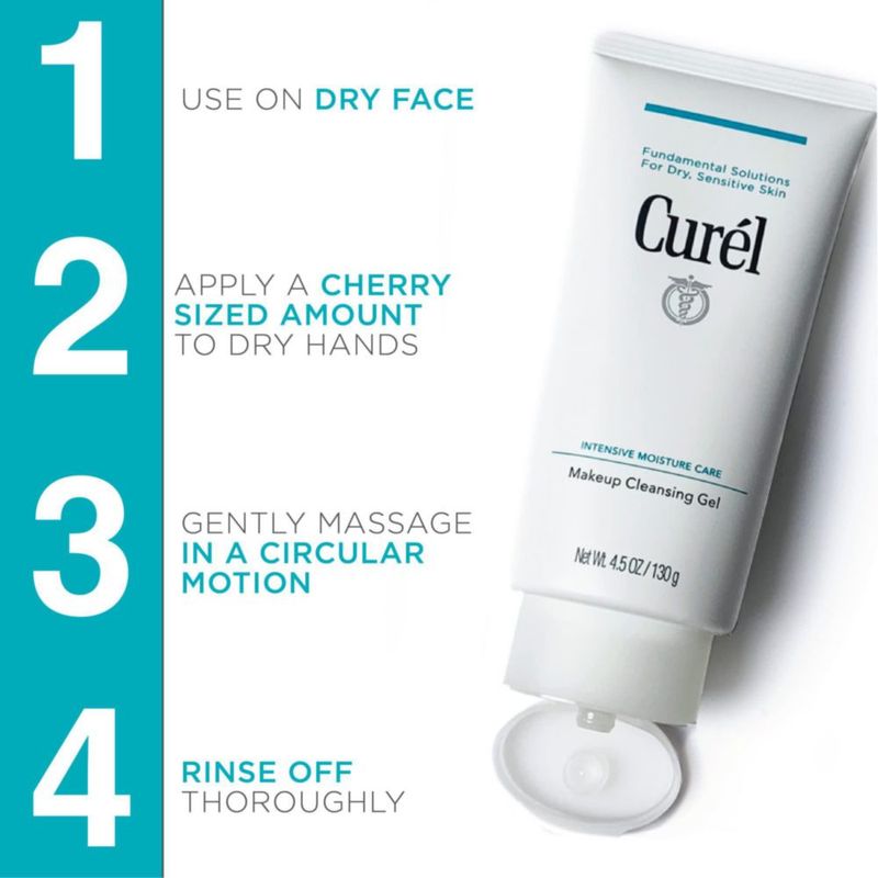 Gel limpiador facial Curel Japanese Skin Care 130 ml Step 1