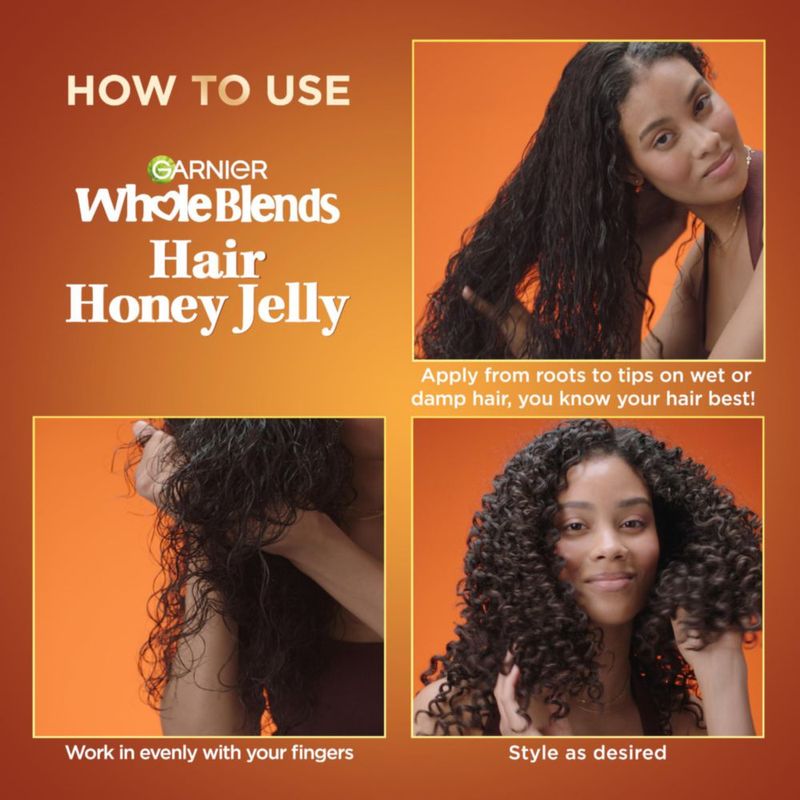 Gel para el cabello Garnier Whole Blends Hair Honey Jelly 400 ml paquete de 2