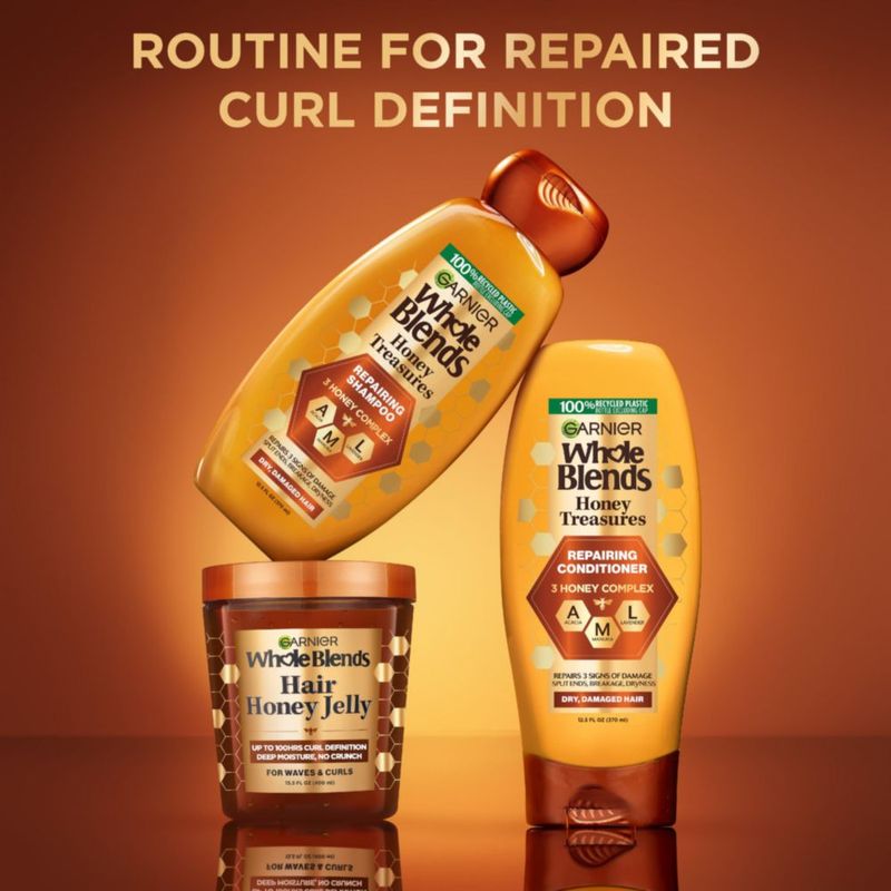Gel para el cabello Garnier Whole Blends Hair Honey Jelly 400 ml paquete de 2