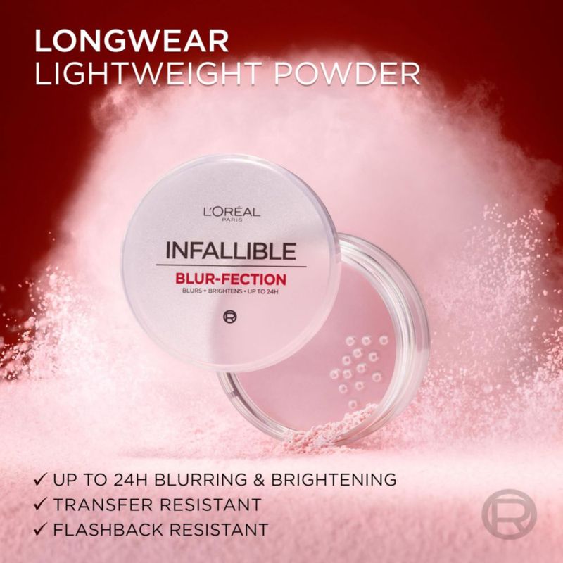 Polvo fijador L'Oreal Paris Infallible Blur-fection Deep Pink