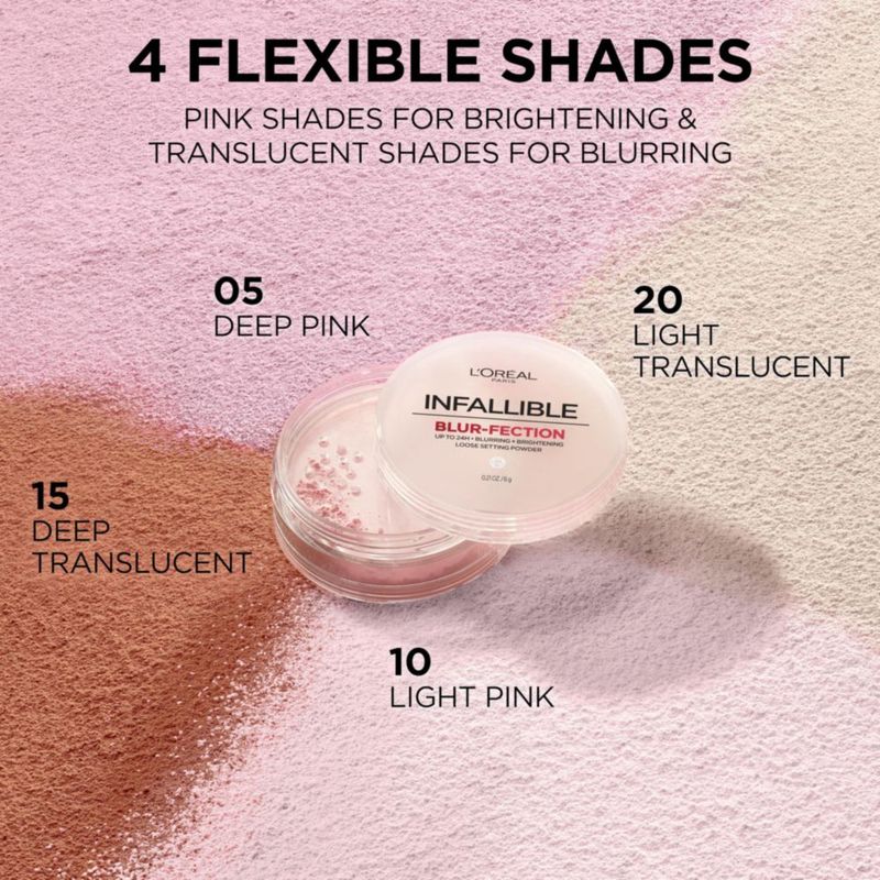 Polvo fijador L'Oreal Paris Infallible Blur-fection Deep Pink