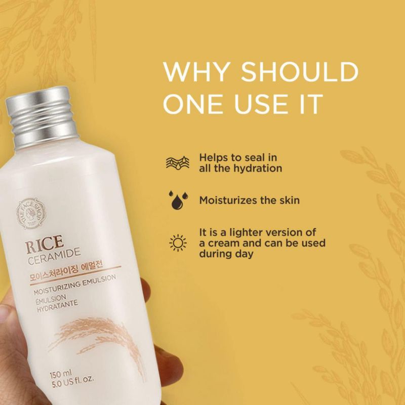 Set de cuidado de la piel THEFACESHOP Hidratante rico en ceramida de arroz