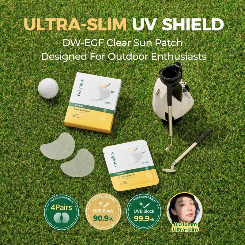 Parches solares EASYDEW DW-EGF Peptide Transparente UVB 999% UVA 909%
