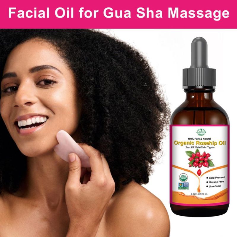 Aceite de semilla de rosa mosqueta MMPANG orgánico 30 ml para el cuidado de la cara y el cabello