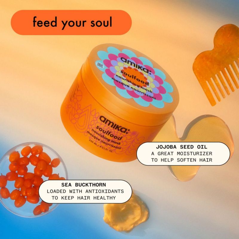 Mascarilla capilar amika soulfood Tratamiento nutritivo para cabello seco