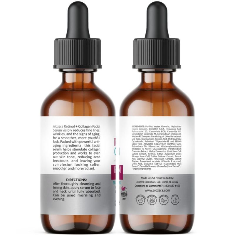 Suero Facial Alozera Retinol Colágeno Células Madre 30 ml